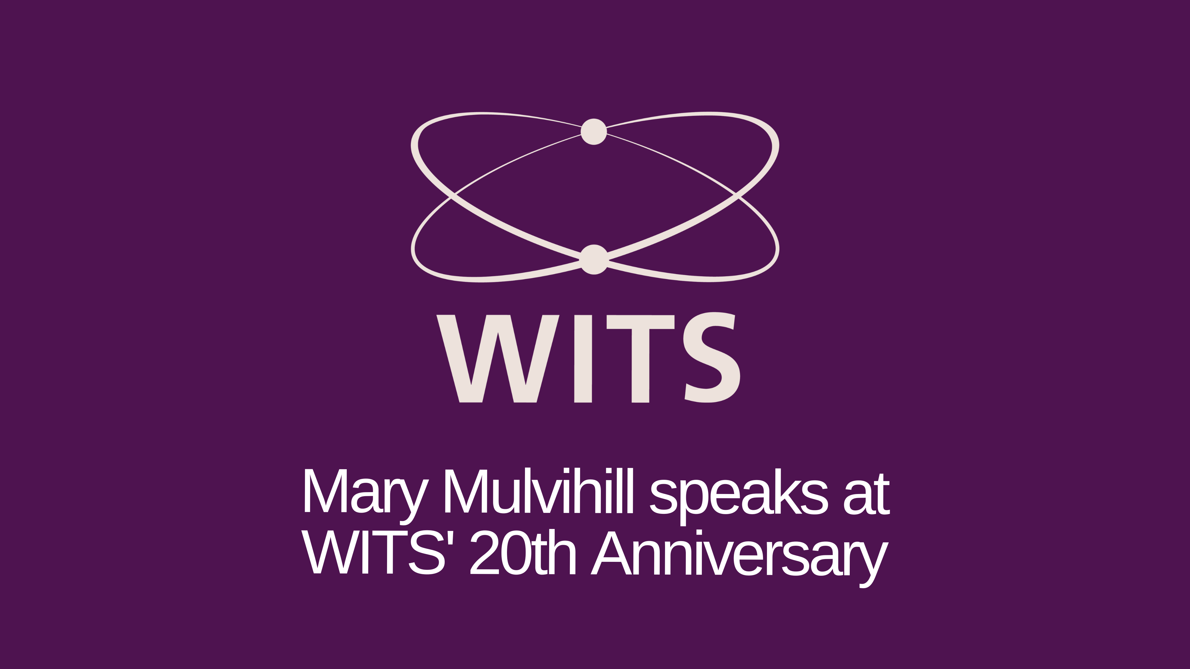 Load video: Mary Mulvihill speaks at WITS&#39; 20th Anniversary